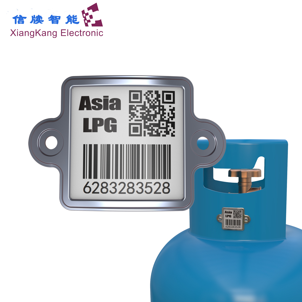 Durable QR barcode tag for LPG cylinder tracking