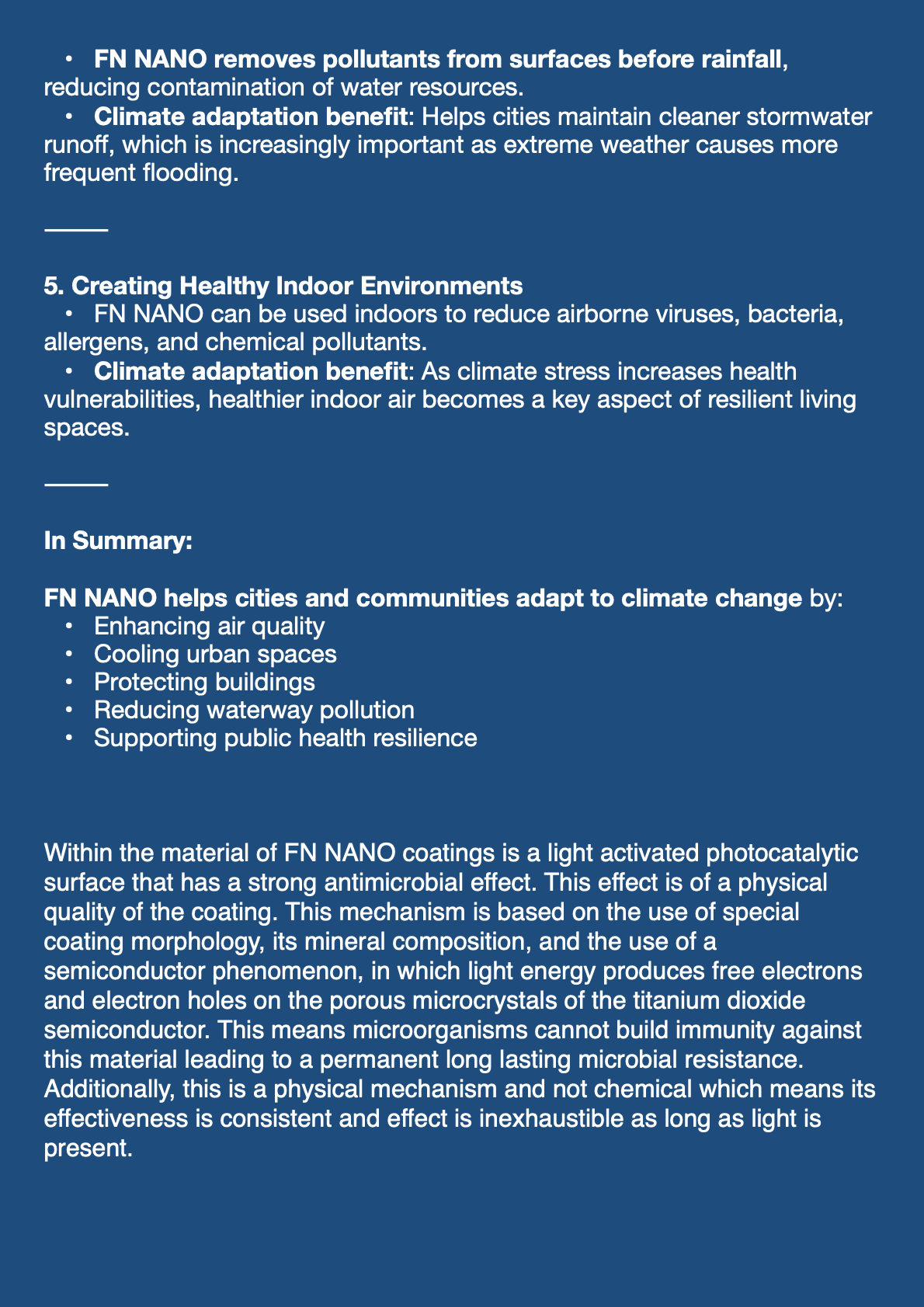 CLIMATE ADAPTATION, CIRCULAR ECONOMY CITY STRATEGIES, EMBODIED CARBON, WASTE WATER TREATMENT PLANTS (WWTP) FN NANO® AQUA
