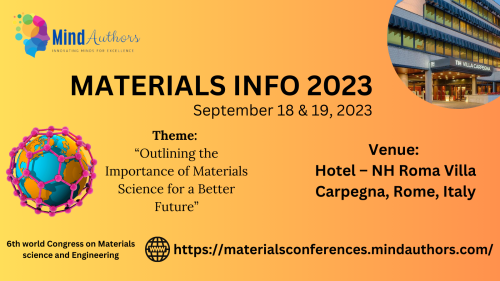 6th World Congress on Materials Science and Engineering